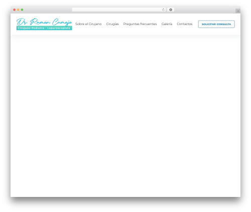DR. CAMEJO theme WordPress - drcamejocirujanopediatra.com