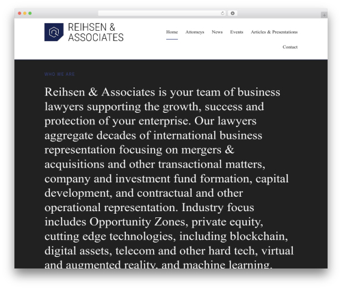 Esquire company WordPress theme - swordshieldlaw.com