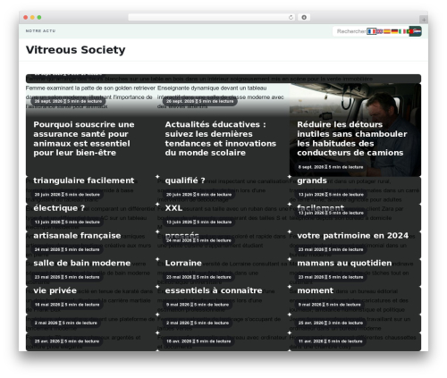 Esteem WordPress theme - vitreoussociety.org