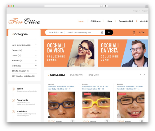 Wpopal themer WordPress plugin - fiorottica.it