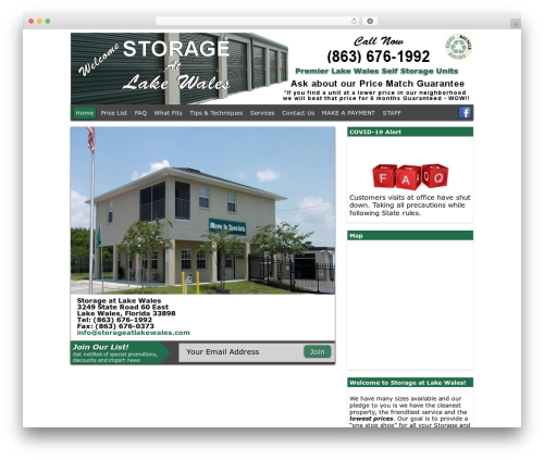 Foundation WordPress theme - storageatlakewales.com