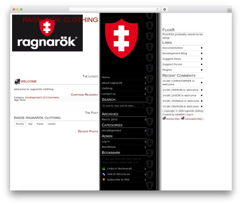 Groucho theme WordPress - ragnarokclothing.com