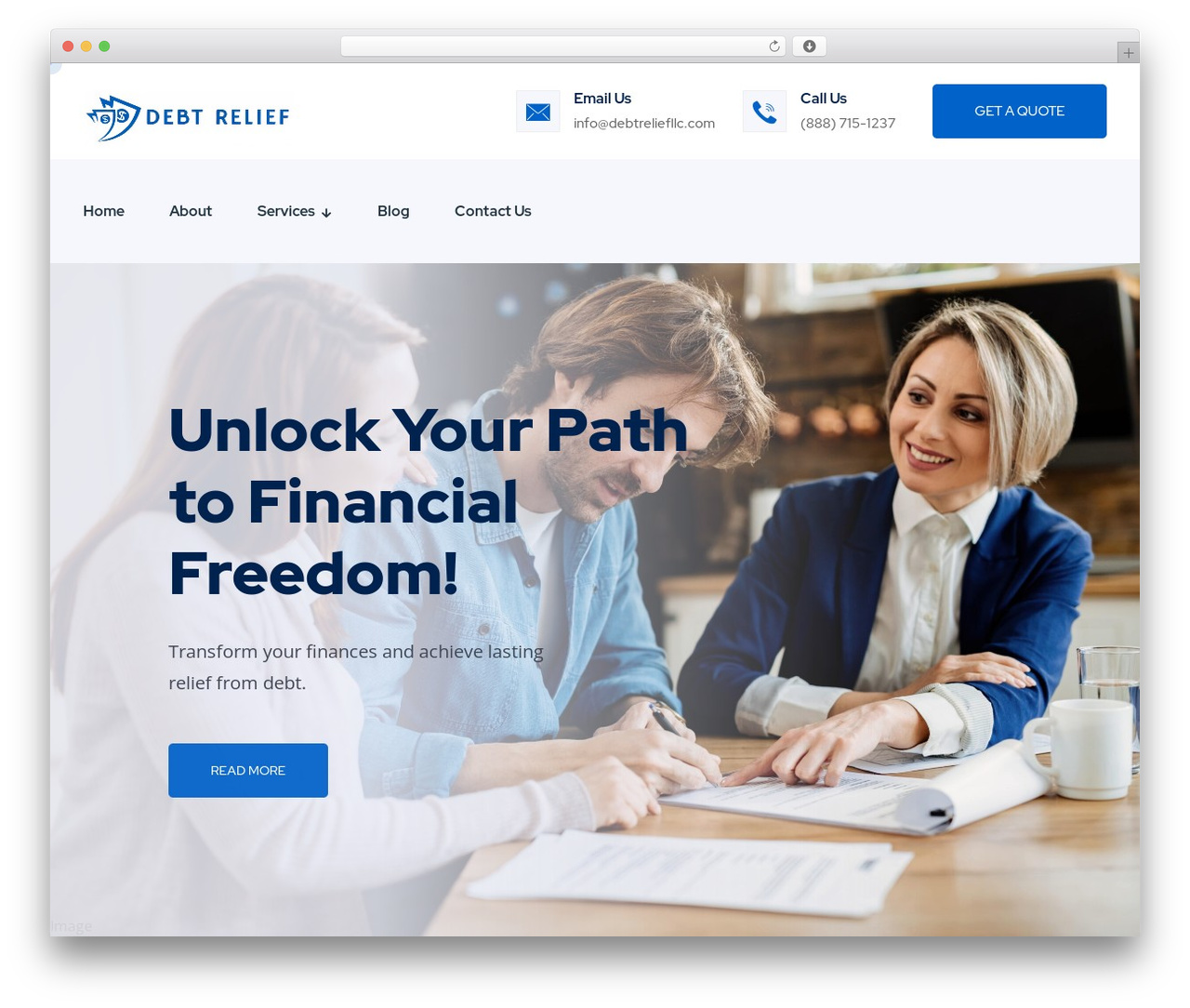 Insuren top WordPress theme - debtreliefllc.com