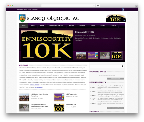 London Live WordPress theme - slaneyolympic.com