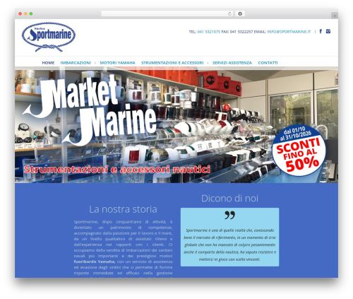 Marine Wordpress Theme WordPress theme - sportmarine.it