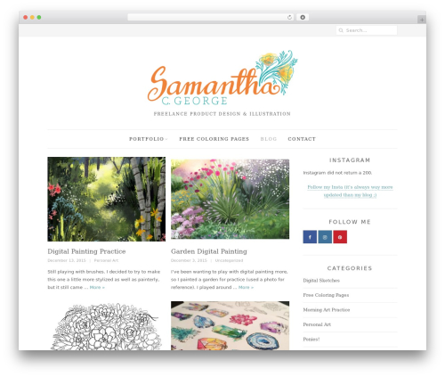 Visualkicks core WordPress plugin - samanthacgeorge.com