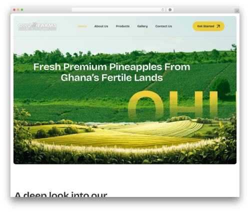 Soilux WordPress theme - ohufarms.com