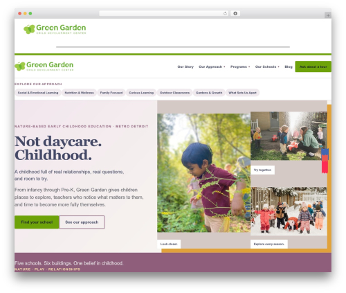 Spectre WordPress theme - greengardencdc.com