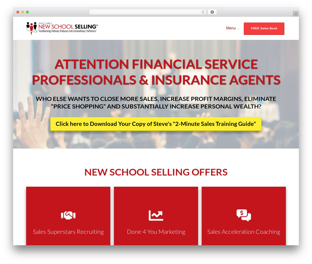 Squared WordPress theme - newschoolselling.com