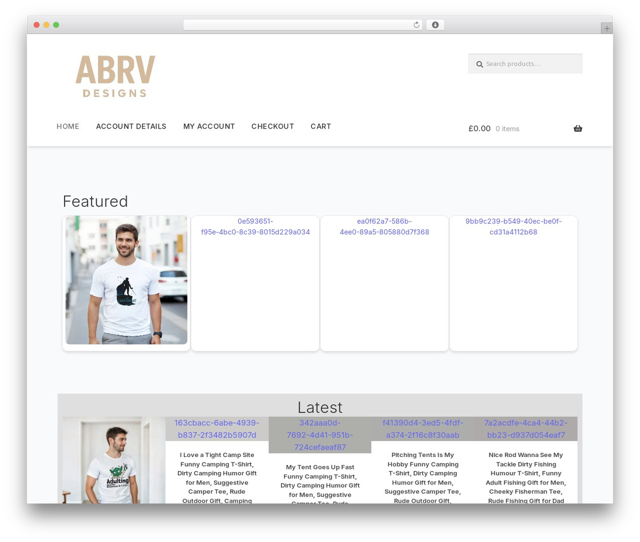 Storefront Modern Child WordPress ecommerce theme - abrv.co.uk