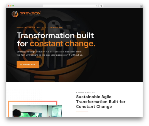 Theme WordPress Mentry - greysonjames.com
