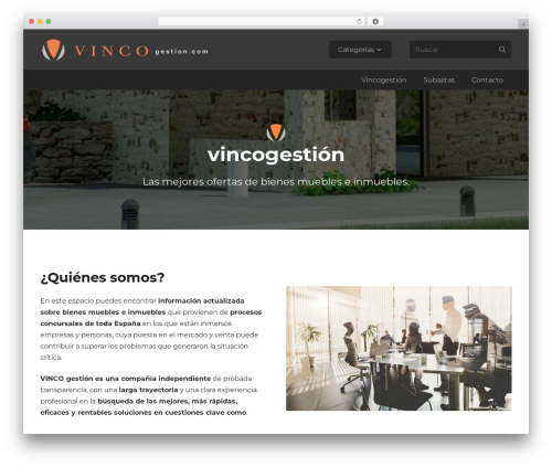 Theme WordPress Sisweb - vincogestion.com