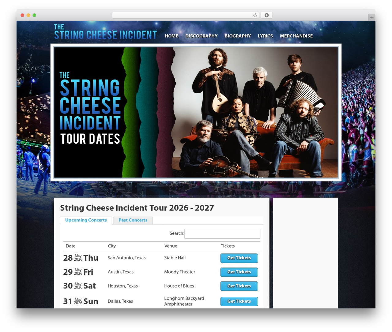 Theme WordPress Tour Theme - stringcheeseincidenttourdates.com Theme WordPress Tour Theme - stringcheeseincidenttourdates.com