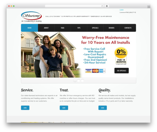 theme1776 theme WordPress - shurtempservice.com