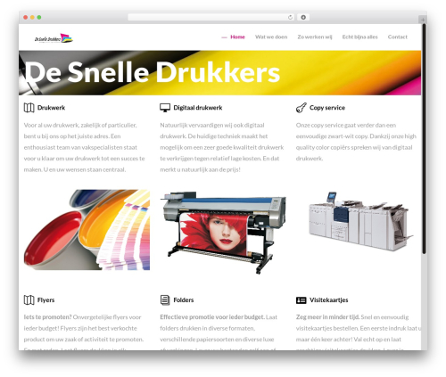 Untitled Wordpress theme WordPress page theme - snelledrukkers.nl