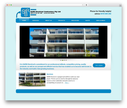 WordPress theme Contract Theme - srbe.com.au