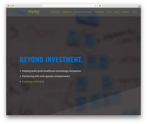 WordPress theme Divi - symphonyalpha.com