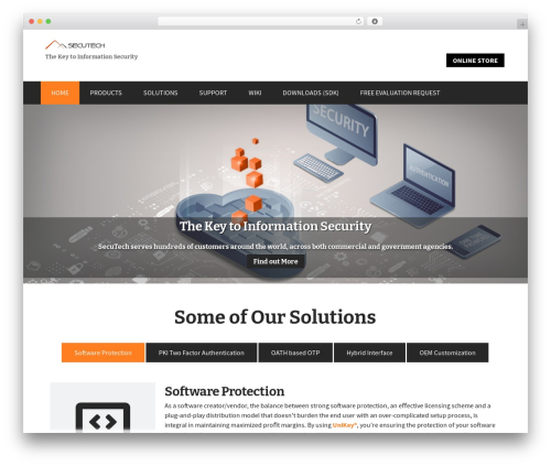 WordPress theme FlatOn Pro - esecutech.com