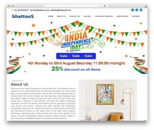 WordPress theme my_theme - bhattoos.com