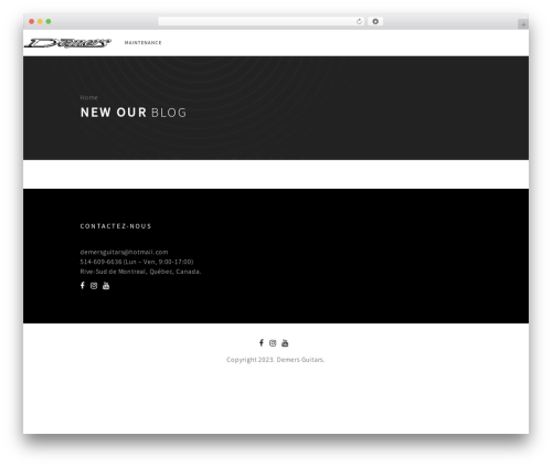 WordPress theme TM Heli - demersguitars.com