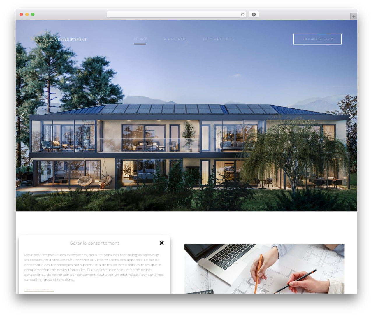 WordPress website theme MaisonCo - maistra-immo.ch