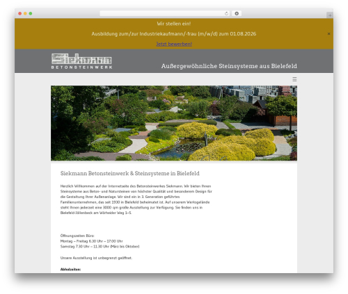 WP-CMS WP theme - siekmann-steinsysteme.com