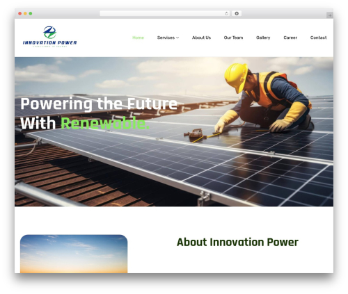WP theme Solor - innovationpoweremc.com