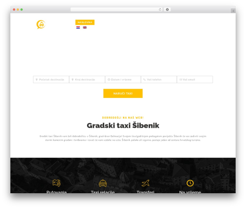 WP theme GetCab - sibenik-taxi.net