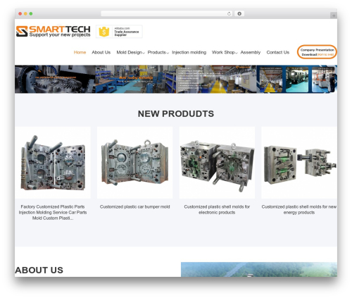 zing top WordPress theme - smartmoldtech.com