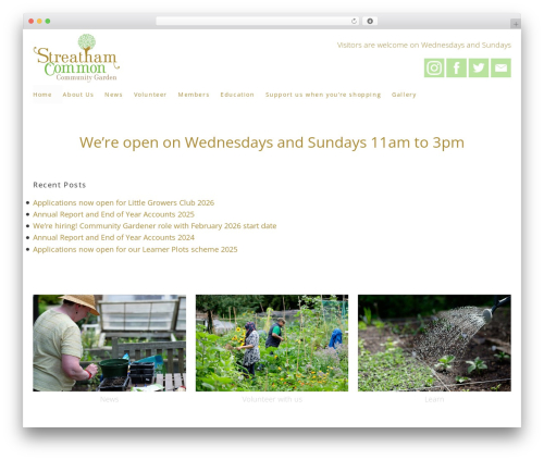 AgilityWebEpik theme WordPress - streathamcommoncommunitygarden.org