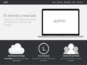 AgilityWebEpik WordPress theme design by Appfinite