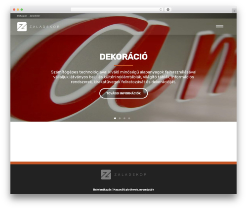 ASSEMBLY THEME (responsive) WordPress theme design - zaladekor.hu