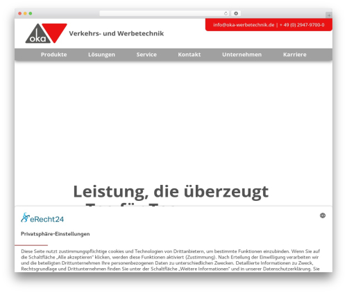 Rt mega menu WordPress plugin - oka-werbetechnik.de