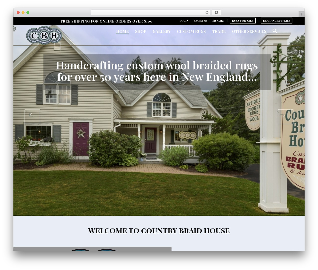 CBH Child WordPress page theme - countrybraidhouse.com