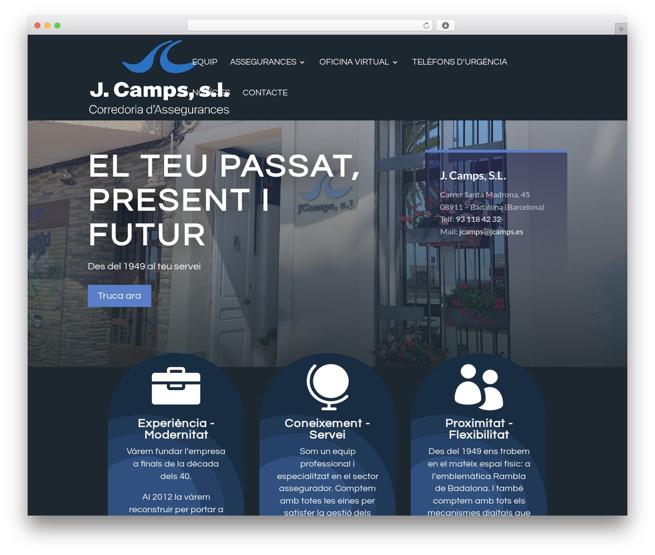Divi theme WordPress - jcamps.es