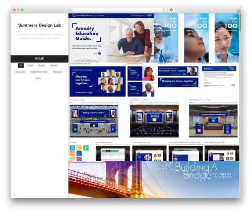 Example WordPress page theme - summersdesignlab.com