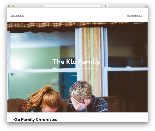 Hostinger AI theme WordPress theme - klofamily.org