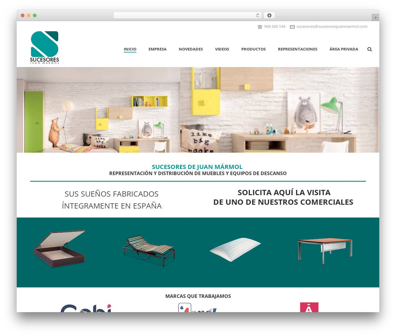 Jupiter WordPress theme design - sucesoresjuanmarmol.com