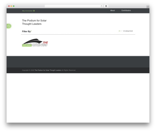Mountain WordPress theme - solarsoapbox.com