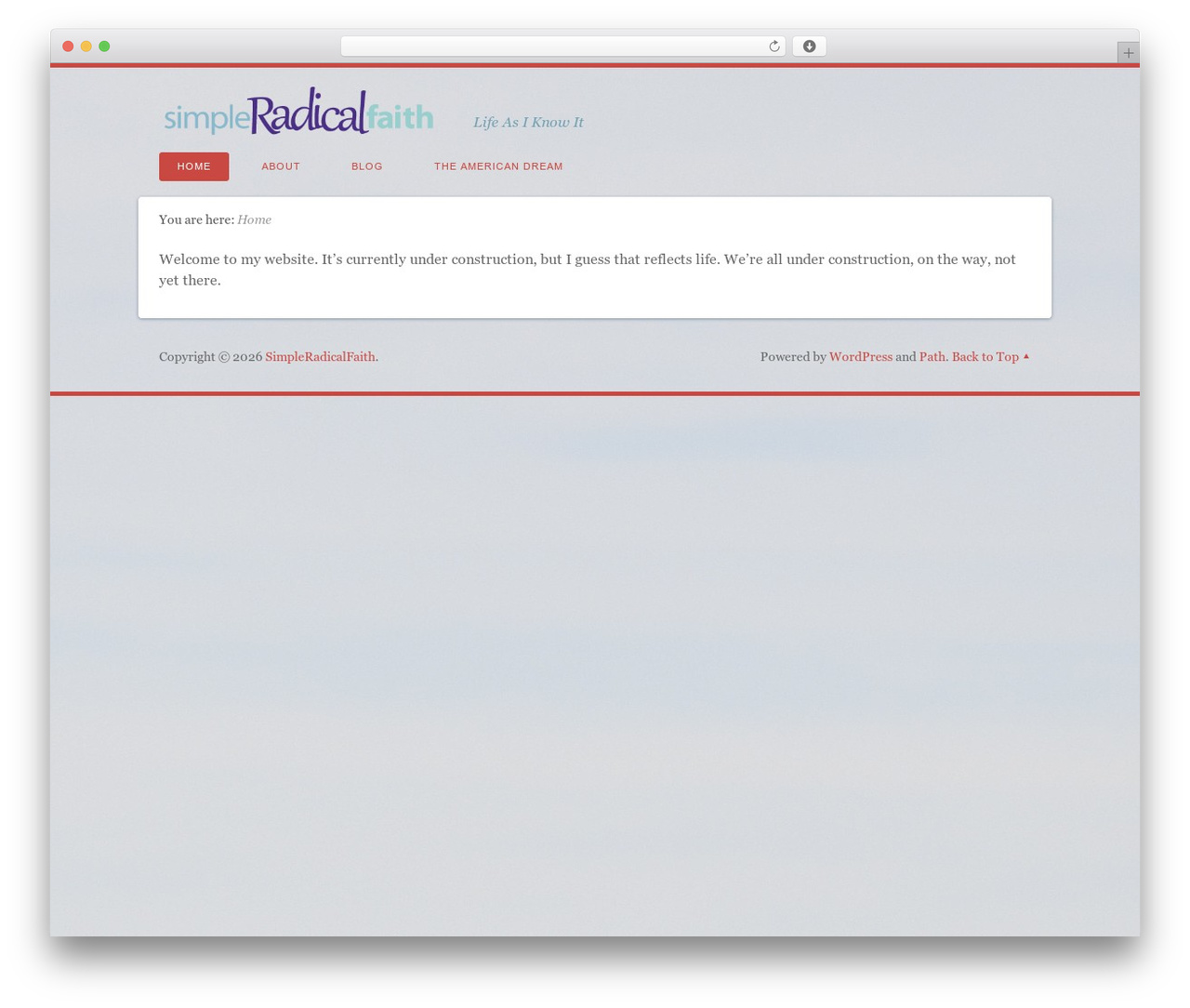 Path WordPress theme - simpleradicalfaith.com Path WordPress theme - simpleradicalfaith.com
