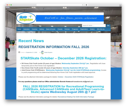 WordPress website theme Responsive Pro - skatekingston.com
