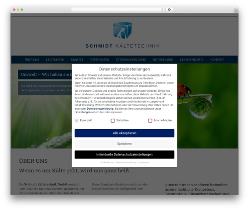 Accelerate Pro WordPress theme - schmidtkaelte.de