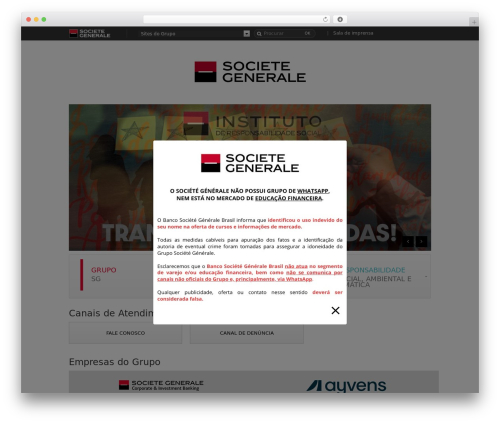 Bizz WordPress theme - societegeneralebrasil.com.br