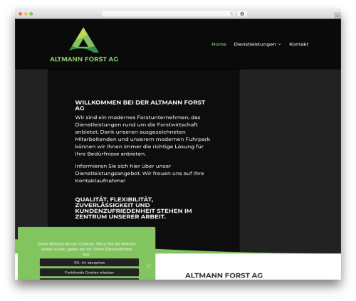 Divi theme WordPress - altmann-forst.ch