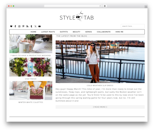 Fun WordPress Theme fashion WordPress theme - styletabblog.com
