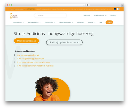 Pro WordPress theme - struijk-audiciens.nl