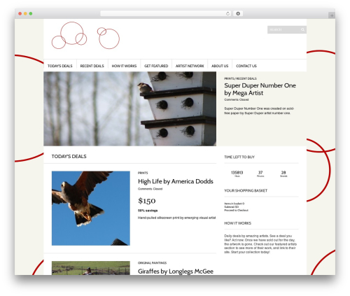 Sight theme WordPress - sugarpushart.com