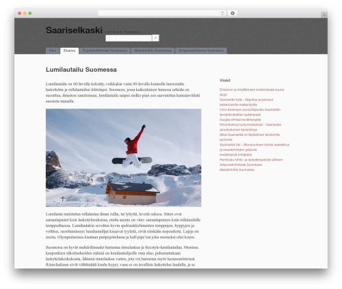 simpleX theme WordPress - saariselkaski.fi