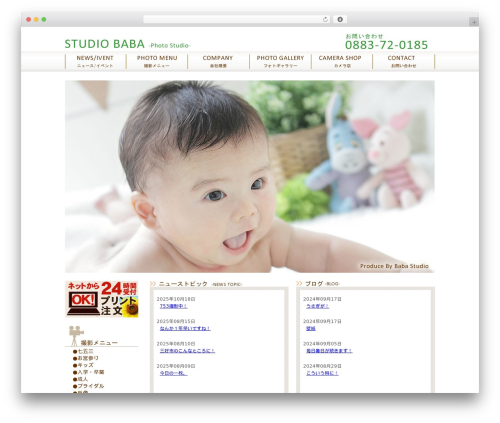 studio baba WordPress theme - studio-baba.com