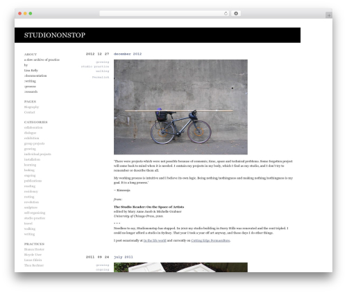 Theme WordPress Barthelme - studiononstop.net